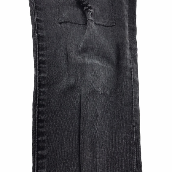 GUESS Modele Black Sequin Rhinestone Distressed‎ Gray Dark Wash Skinny Jeans 29 - Picture 9 of 10